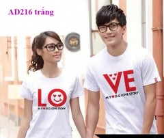 Áo đôi thun cotton giá rẻ